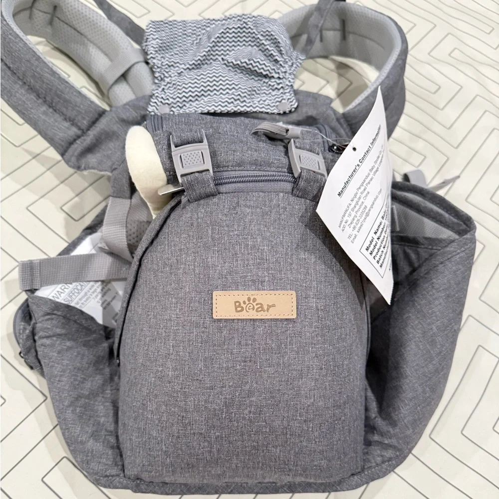 NWT Bear Baby Grey 6-in-1